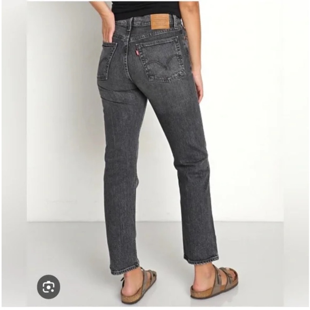 Levi's Wedgie Fit Straight Jeans Grey Wash 28